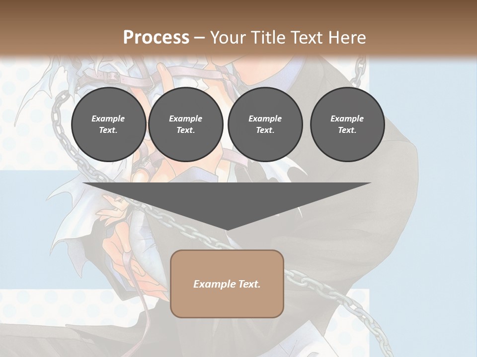 A Couple Of Anime Characters Holding Each Other PowerPoint Template