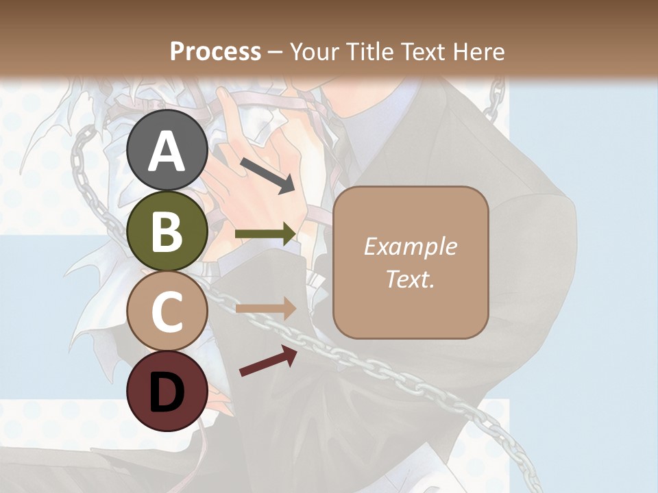 A Couple Of Anime Characters Holding Each Other PowerPoint Template