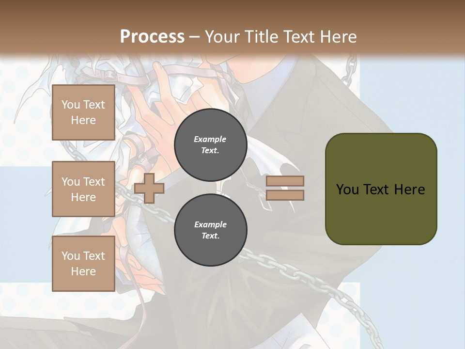 A Couple Of Anime Characters Holding Each Other PowerPoint Template