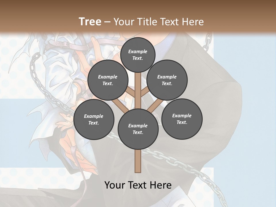 A Couple Of Anime Characters Holding Each Other PowerPoint Template