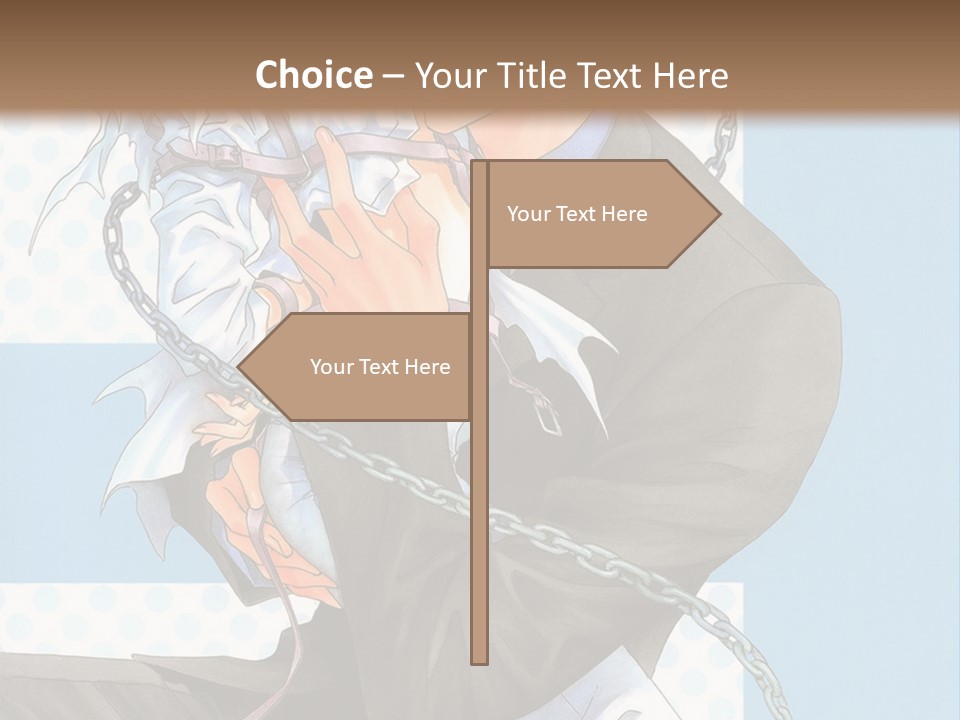 A Couple Of Anime Characters Holding Each Other PowerPoint Template