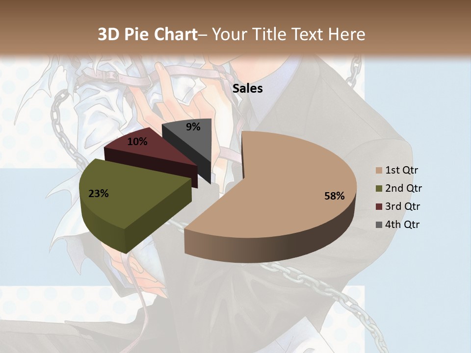 A Couple Of Anime Characters Holding Each Other PowerPoint Template