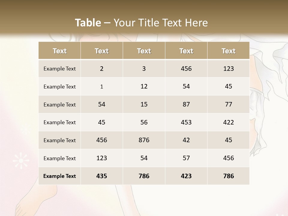 A Naked Woman Is Sitting On A Pink Background PowerPoint Template