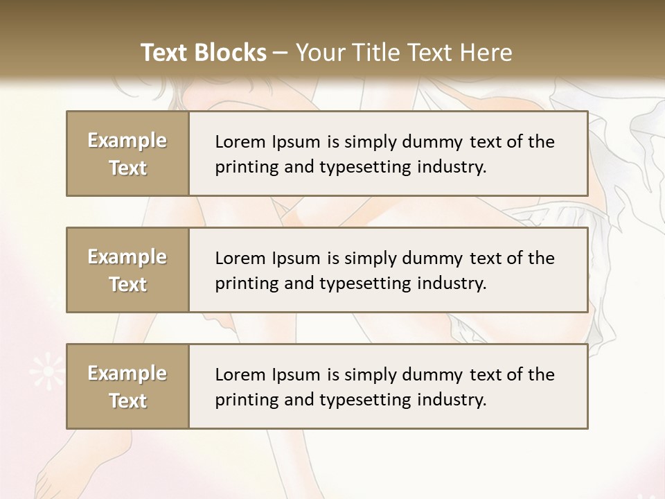 A Naked Woman Is Sitting On A Pink Background PowerPoint Template