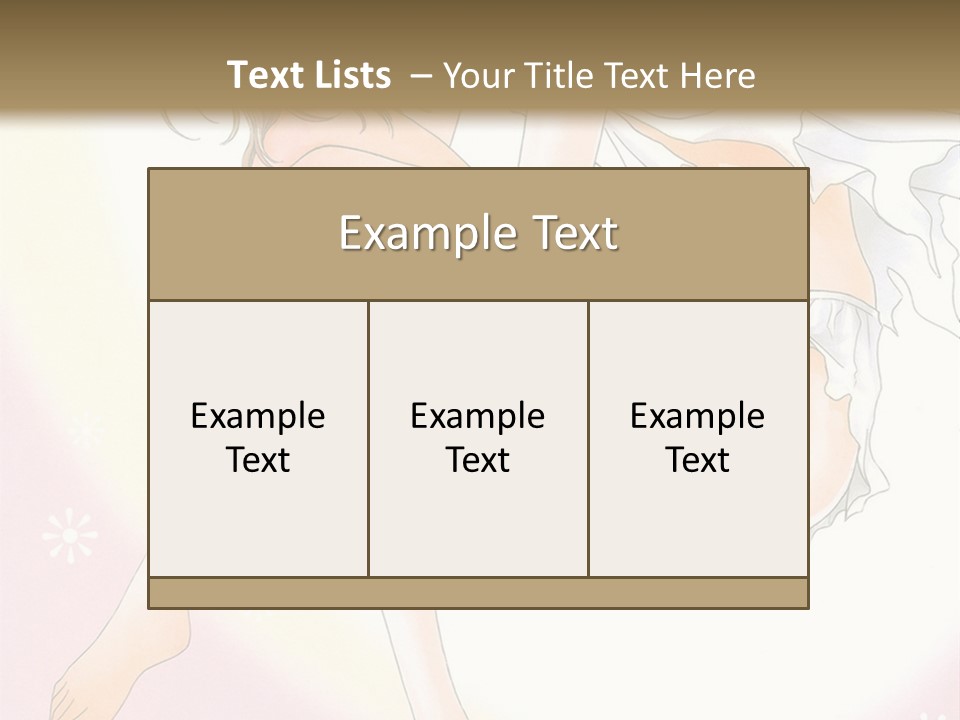 A Naked Woman Is Sitting On A Pink Background PowerPoint Template