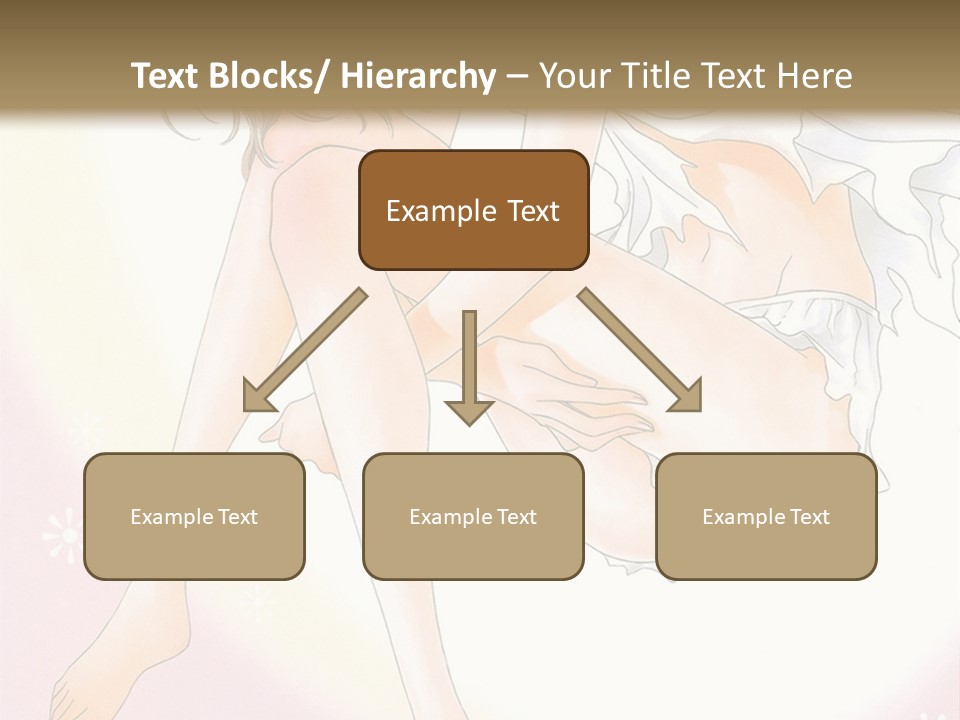 A Naked Woman Is Sitting On A Pink Background PowerPoint Template