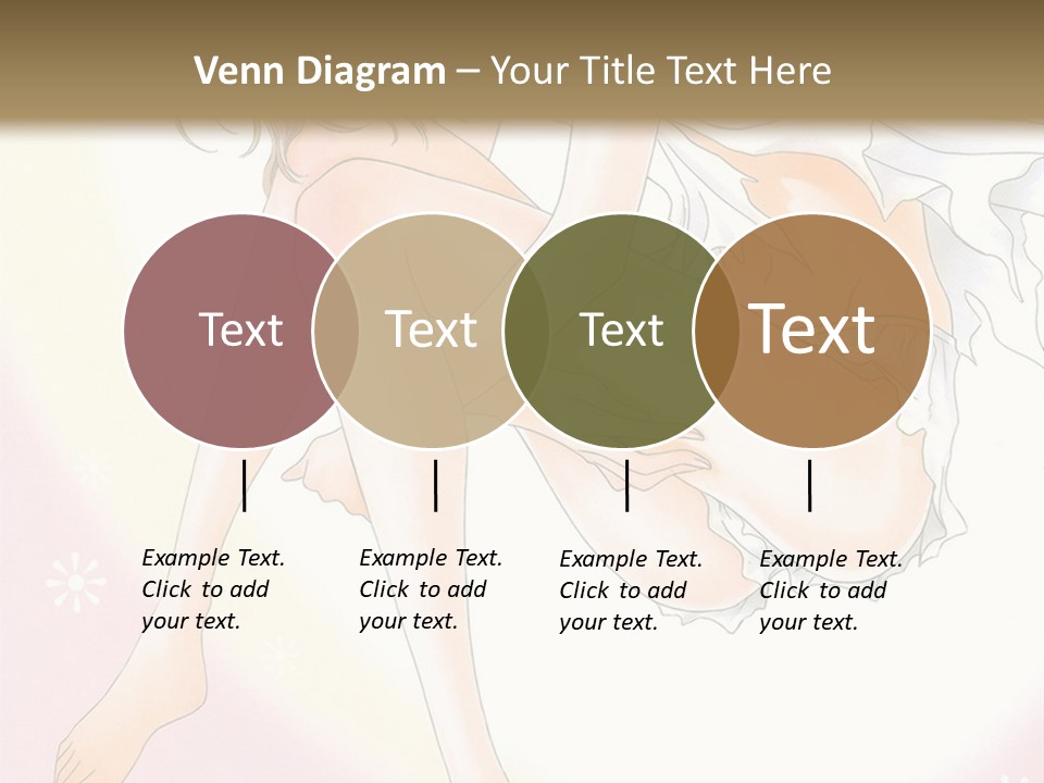 A Naked Woman Is Sitting On A Pink Background PowerPoint Template