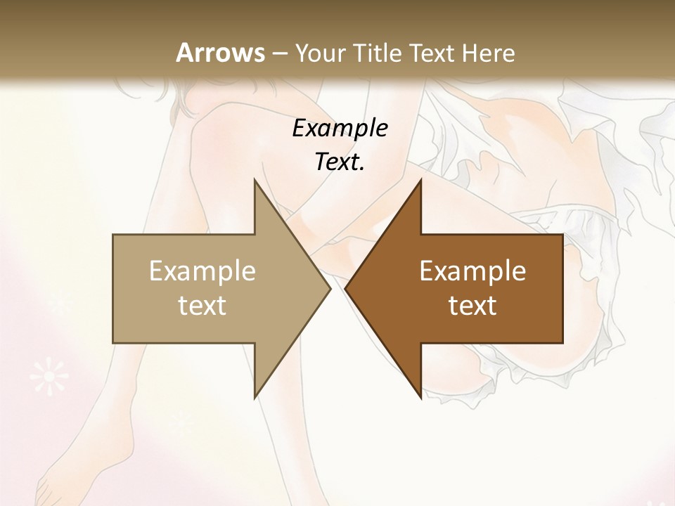 A Naked Woman Is Sitting On A Pink Background PowerPoint Template