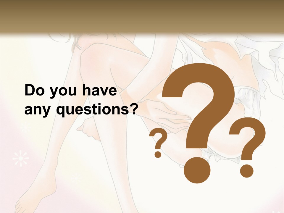 A Naked Woman Is Sitting On A Pink Background PowerPoint Template