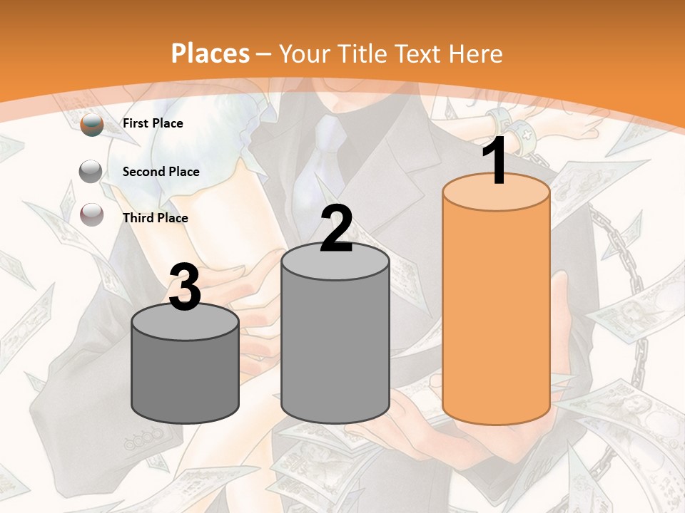 A Man And Woman Are Holding Money In Their Hands PowerPoint Template