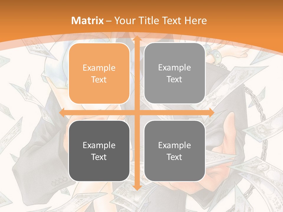 A Man And Woman Are Holding Money In Their Hands PowerPoint Template