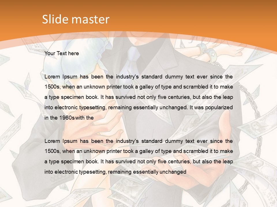 A Man And Woman Are Holding Money In Their Hands PowerPoint Template