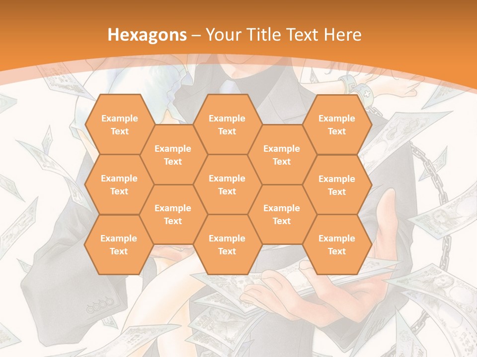 A Man And Woman Are Holding Money In Their Hands PowerPoint Template