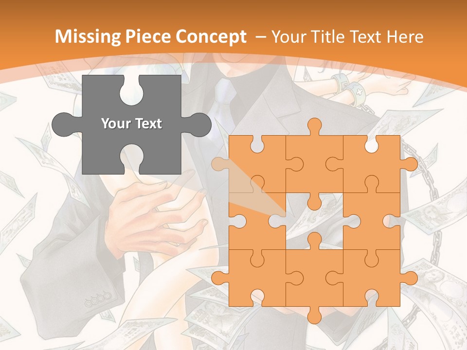 A Man And Woman Are Holding Money In Their Hands PowerPoint Template