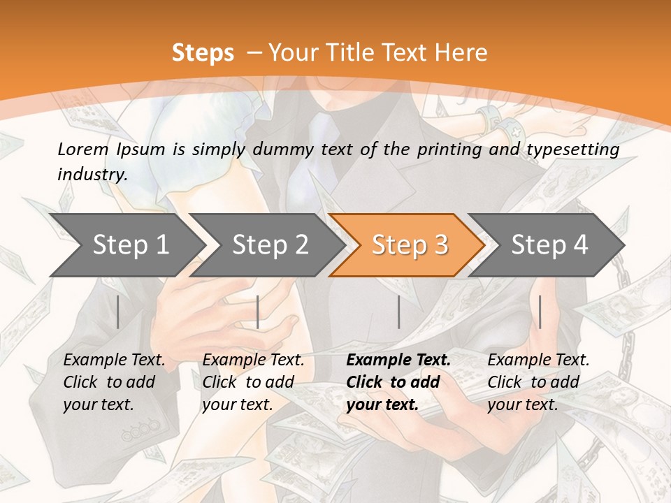 A Man And Woman Are Holding Money In Their Hands PowerPoint Template