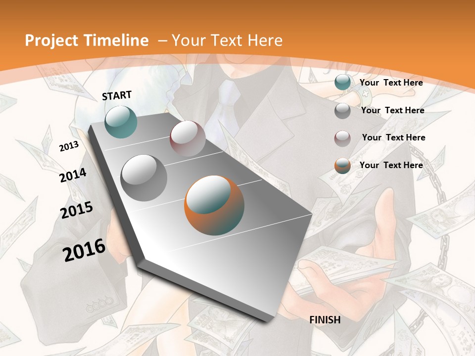 A Man And Woman Are Holding Money In Their Hands PowerPoint Template