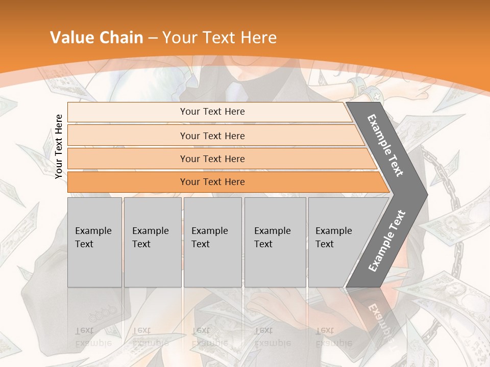 A Man And Woman Are Holding Money In Their Hands PowerPoint Template
