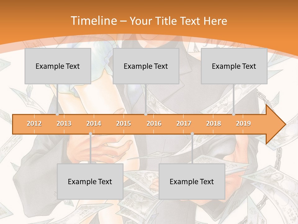 A Man And Woman Are Holding Money In Their Hands PowerPoint Template