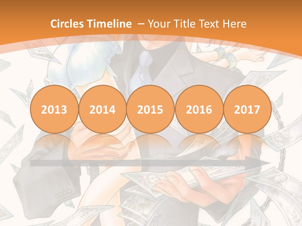 A Man And Woman Are Holding Money In Their Hands PowerPoint Template