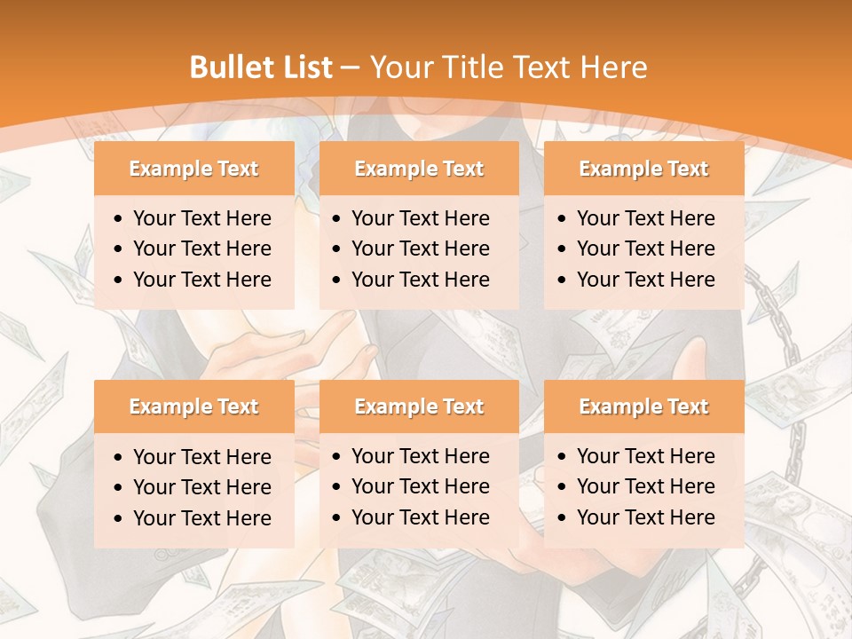 A Man And Woman Are Holding Money In Their Hands PowerPoint Template