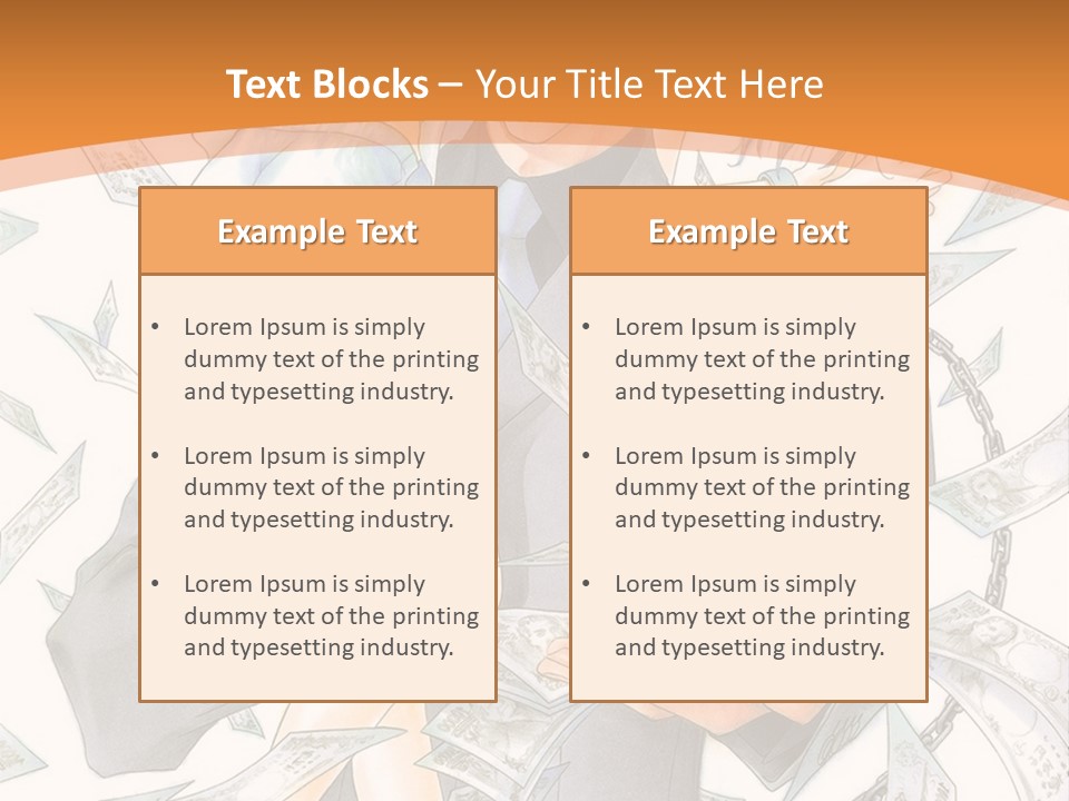 A Man And Woman Are Holding Money In Their Hands PowerPoint Template