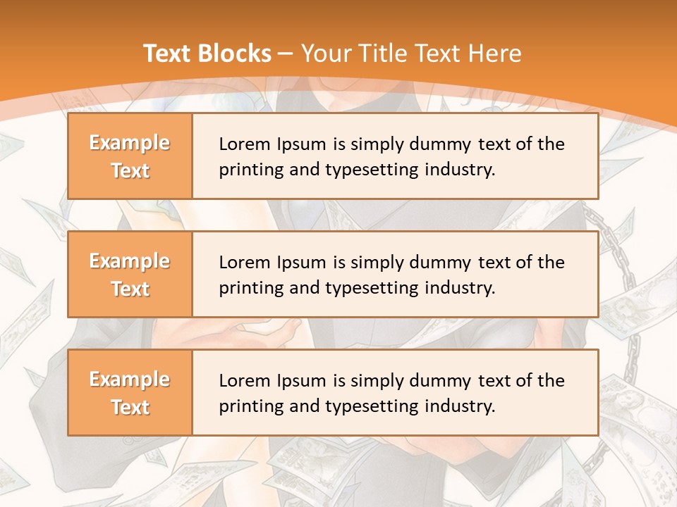 A Man And Woman Are Holding Money In Their Hands PowerPoint Template