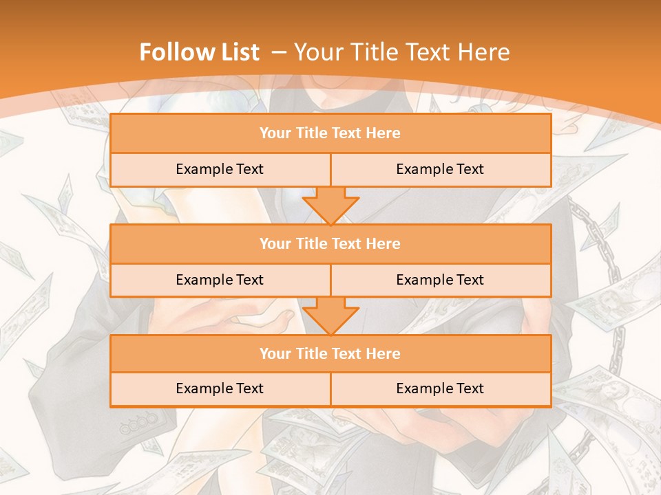 A Man And Woman Are Holding Money In Their Hands PowerPoint Template