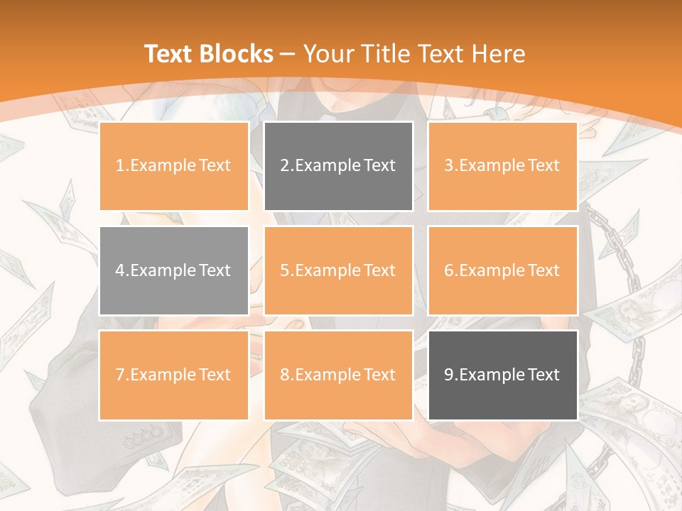 A Man And Woman Are Holding Money In Their Hands PowerPoint Template