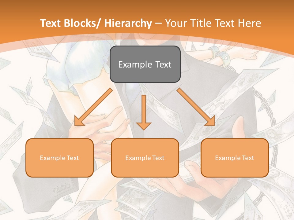A Man And Woman Are Holding Money In Their Hands PowerPoint Template