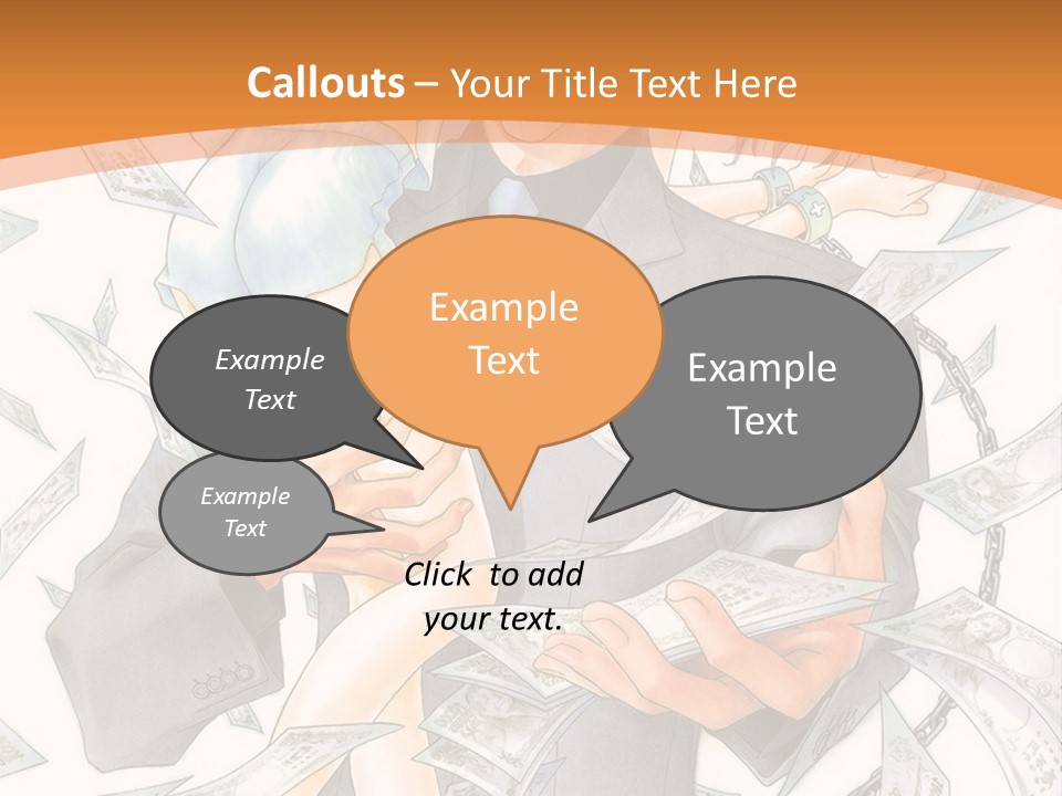 A Man And Woman Are Holding Money In Their Hands PowerPoint Template