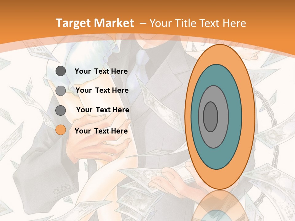 A Man And Woman Are Holding Money In Their Hands PowerPoint Template