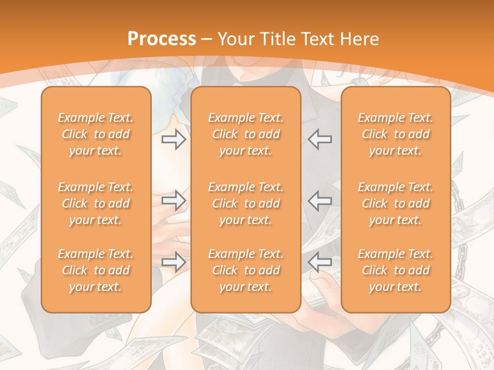A Man And Woman Are Holding Money In Their Hands PowerPoint Template