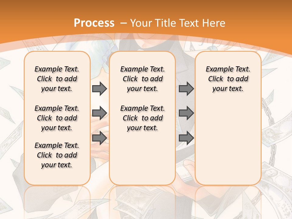 A Man And Woman Are Holding Money In Their Hands PowerPoint Template