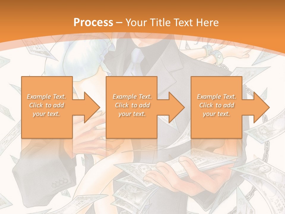 A Man And Woman Are Holding Money In Their Hands PowerPoint Template