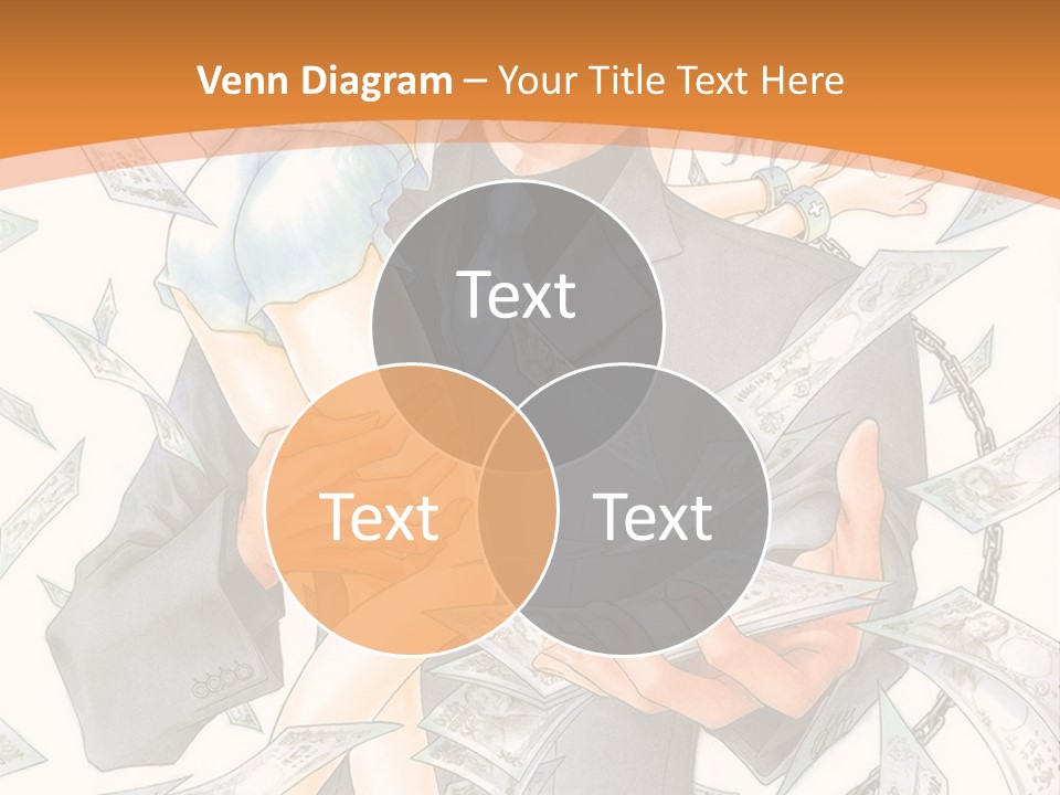 A Man And Woman Are Holding Money In Their Hands PowerPoint Template