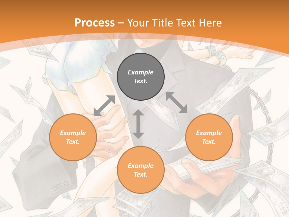 A Man And Woman Are Holding Money In Their Hands PowerPoint Template