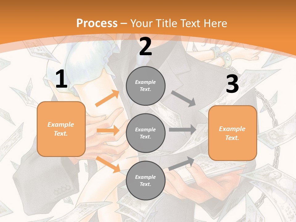 A Man And Woman Are Holding Money In Their Hands PowerPoint Template