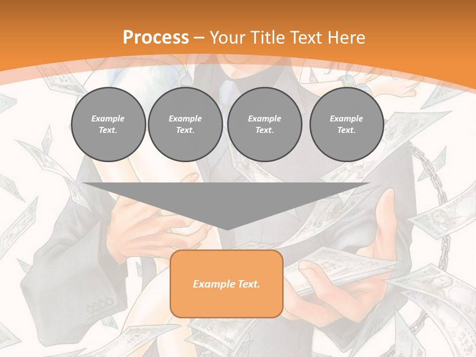 A Man And Woman Are Holding Money In Their Hands PowerPoint Template