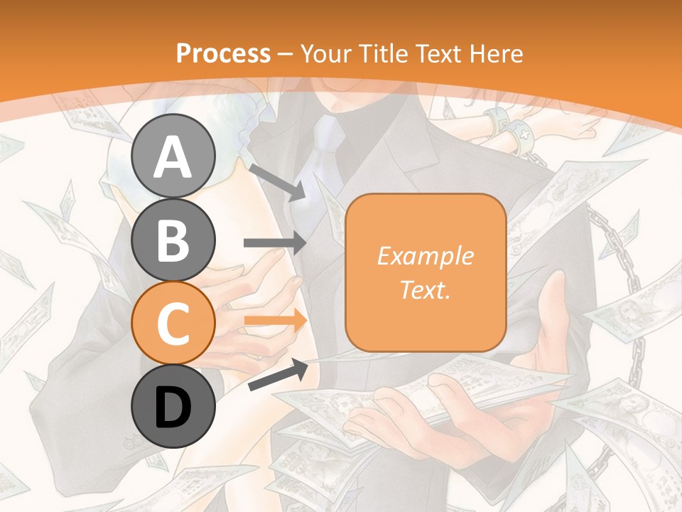 A Man And Woman Are Holding Money In Their Hands PowerPoint Template