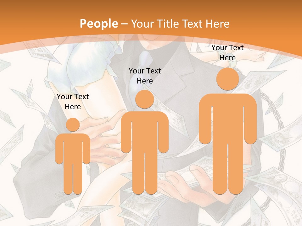 A Man And Woman Are Holding Money In Their Hands PowerPoint Template