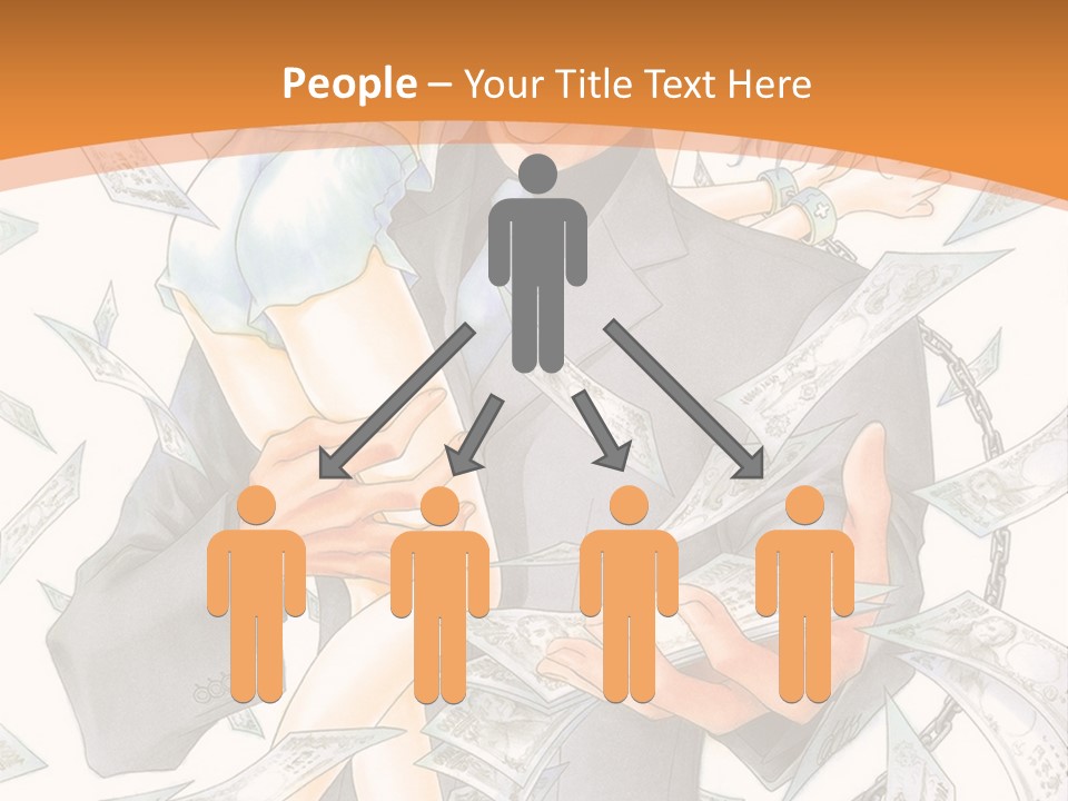 A Man And Woman Are Holding Money In Their Hands PowerPoint Template