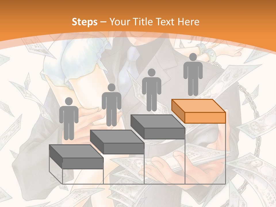 A Man And Woman Are Holding Money In Their Hands PowerPoint Template