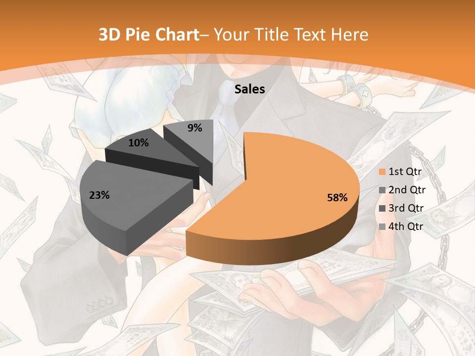 A Man And Woman Are Holding Money In Their Hands PowerPoint Template