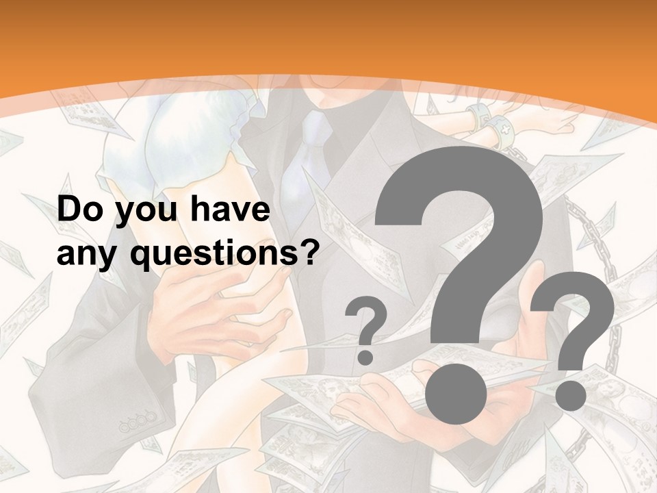 A Man And Woman Are Holding Money In Their Hands PowerPoint Template