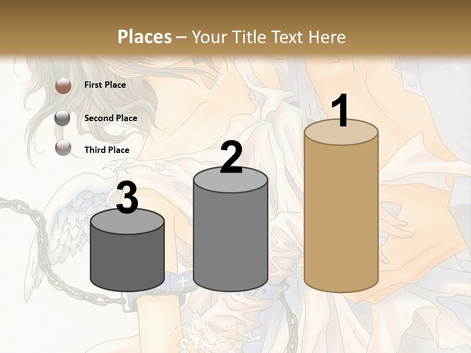 A Man And A Woman Are Hugging In Front Of A Brown Background PowerPoint Template