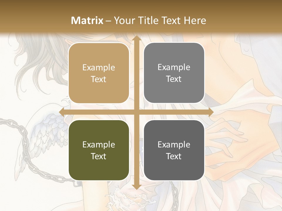 A Man And A Woman Are Hugging In Front Of A Brown Background PowerPoint Template