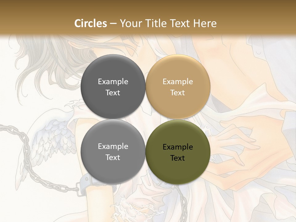 A Man And A Woman Are Hugging In Front Of A Brown Background PowerPoint Template