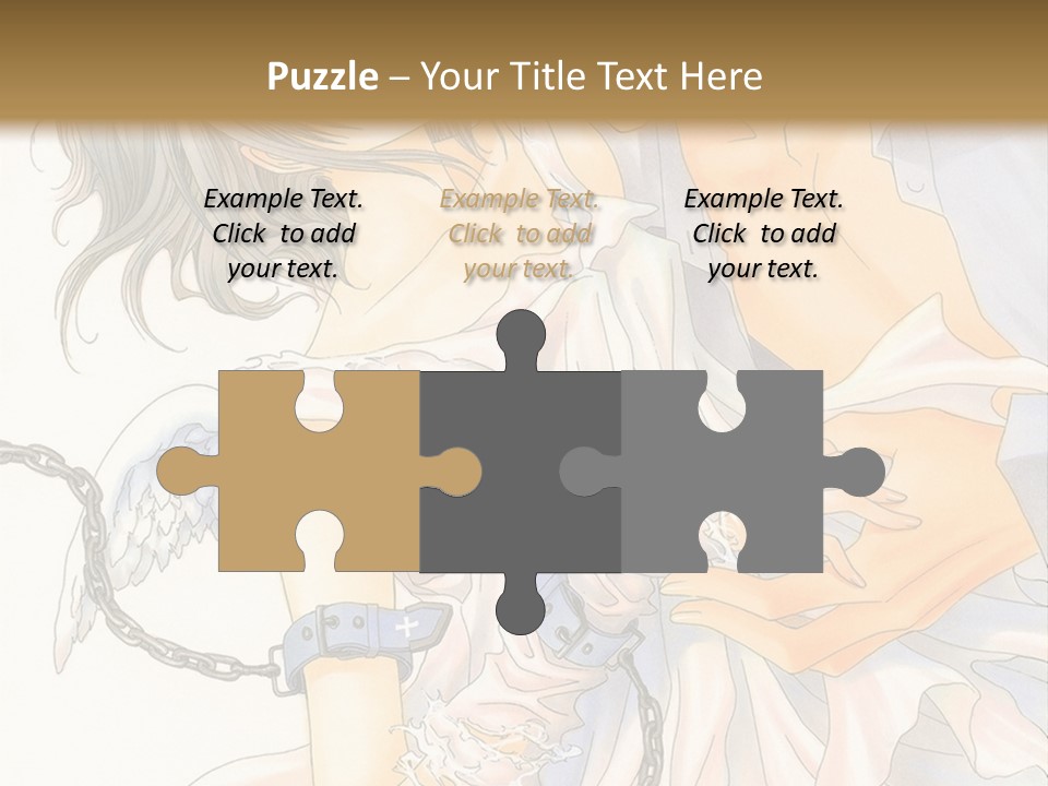 A Man And A Woman Are Hugging In Front Of A Brown Background PowerPoint Template