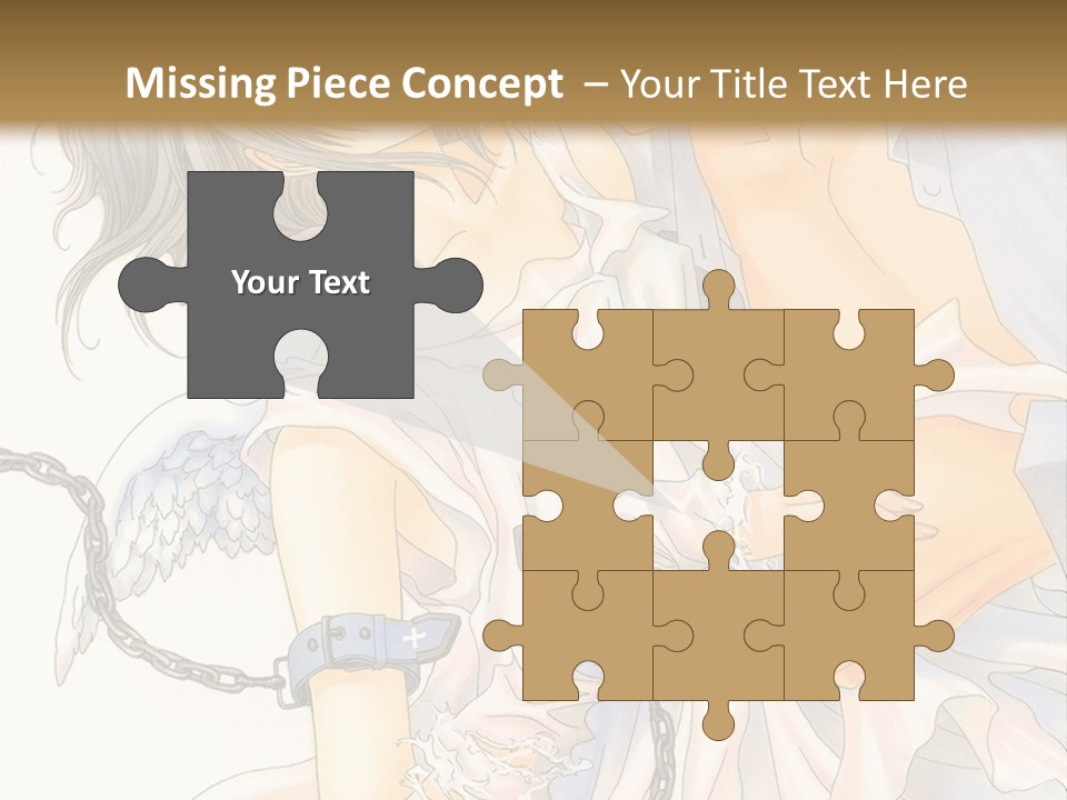 A Man And A Woman Are Hugging In Front Of A Brown Background PowerPoint Template