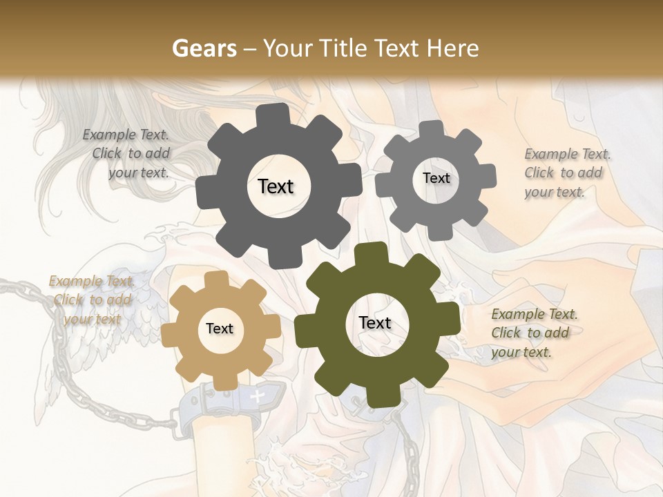 A Man And A Woman Are Hugging In Front Of A Brown Background PowerPoint Template